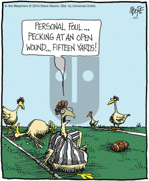 In the Bleachers on Monday October 11, 2010 Comic Strip