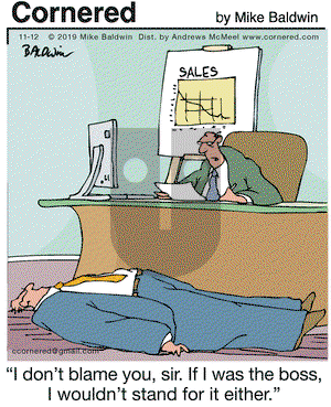Cornered on Tuesday November 12, 2019 Comic Strip