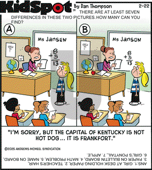 KidSpot on Saturday February 22, 2025 Comic Strip