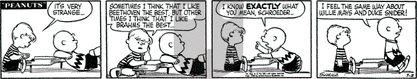 Peanuts - Saturday July 2, 1955 Comic Strip