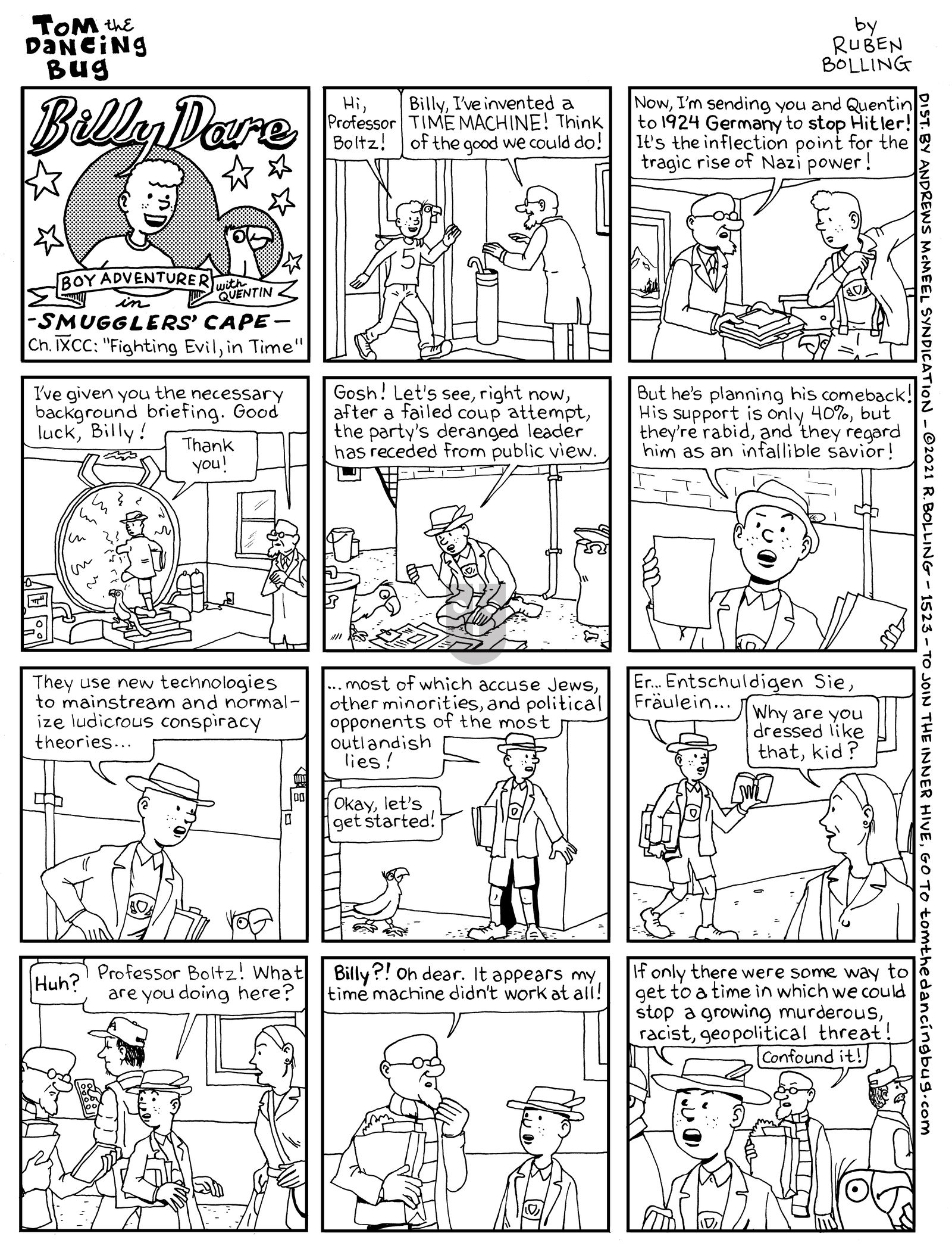 Tom the Dancing Bug - Monday February 1, 2021 Comic Strip