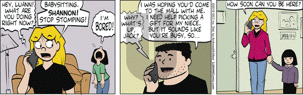Luann - Monday December 16, 2019 Comic Strip