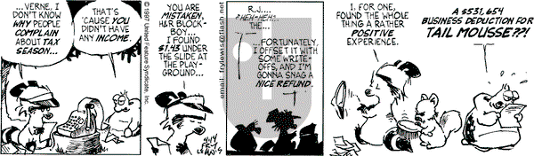 Over the Hedge on Monday April 14, 1997 Comic Strip
