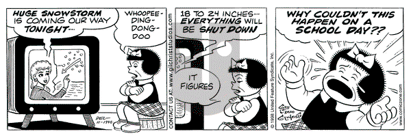 Nancy on Friday December 11, 1998 Comic Strip