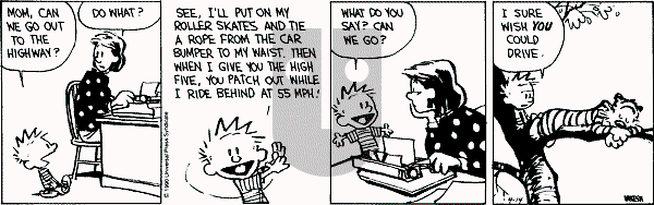 Calvin and Hobbes - Saturday April 14, 1990 Comic Strip