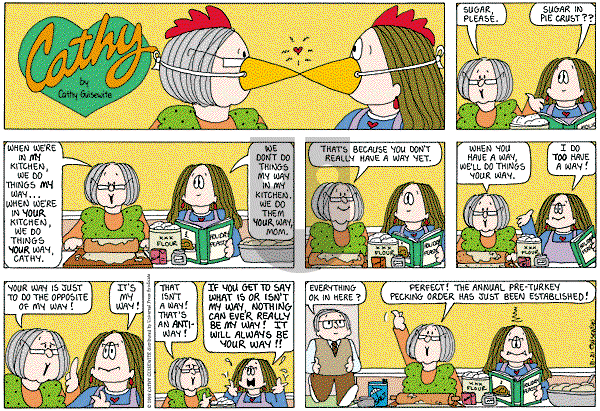 Cathy Classics - Sunday November 21, 2021 Comic Strip