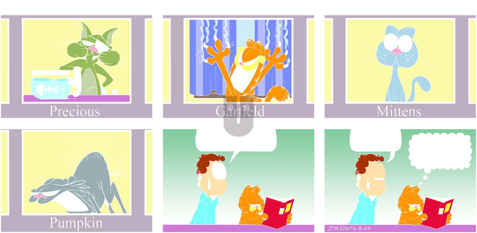 Garfield on Sunday August 24, 2014 Comic Strip
