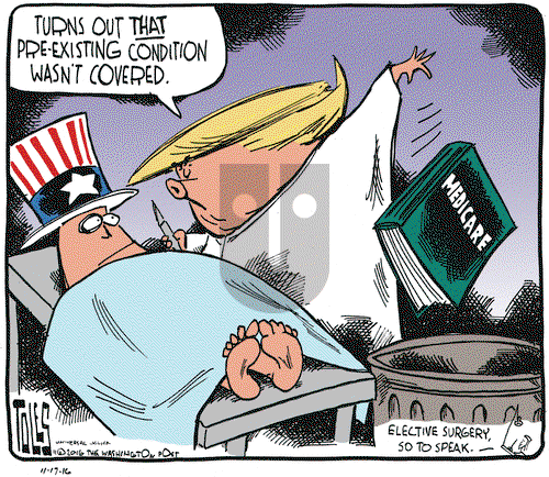 Tom Toles on Thursday November 17, 2016 Comic Strip