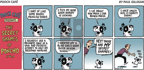 Pooch Cafe on Sunday April 2, 2017 Comic Strip