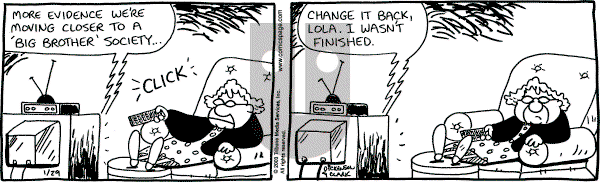 Lola on Wednesday January 29, 2003 Comic Strip