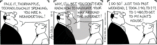 The Born Loser on Monday October 11, 1999 Comic Strip