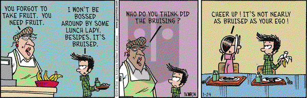 Grand Avenue on Wednesday January 24, 2018 Comic Strip