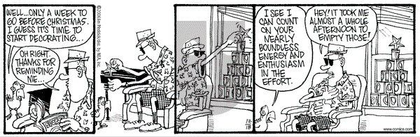 Monty on Monday December 18, 2006 Comic Strip