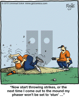 In the Bleachers on Saturday April 10, 2010 Comic Strip