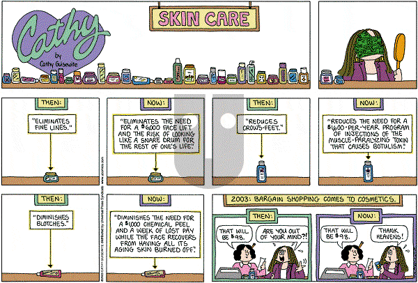 Cathy Classics - Sunday October 19, 2003 Comic Strip