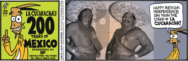 La Cucaracha on Thursday September 16, 2010 Comic Strip