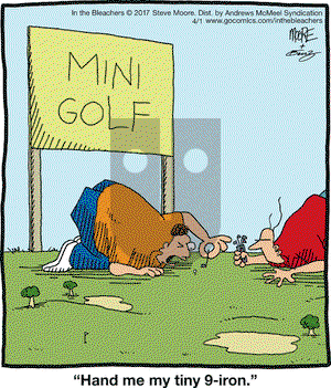 In the Bleachers on Saturday April 1, 2017 Comic Strip