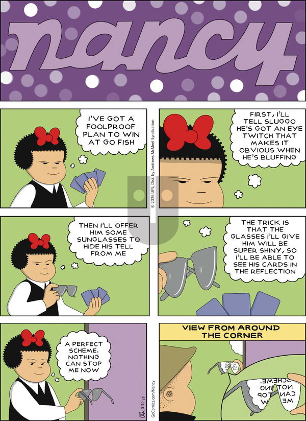 Nancy on Sunday March 30, 2025 Comic Strip