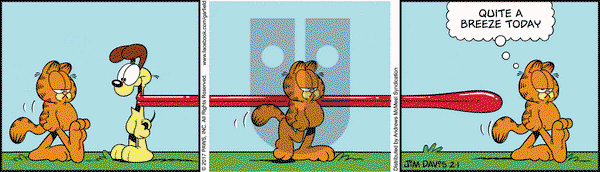 Garfield on Wednesday February 1, 2017 Comic Strip