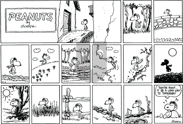 Peanuts - Sunday October 2, 1966 Comic Strip
