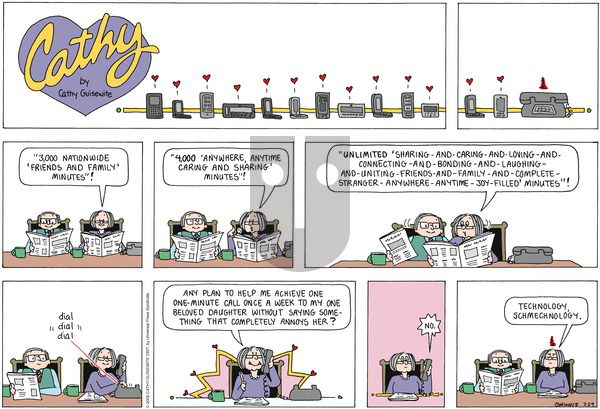 Cathy Classics on Sunday March 29, 2009 Comic Strip