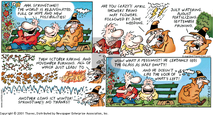 Frank and Ernest on Friday May 4, 2001 Comic Strip