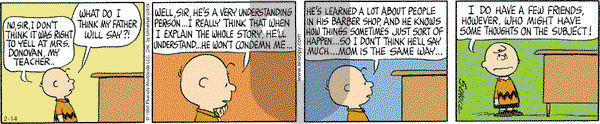 Peanuts - Thursday February 14, 2013 Comic Strip