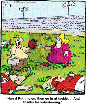 In the Bleachers - Monday November 16, 1998 Comic Strip
