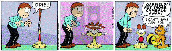 Garfield on Friday March 31, 1989 Comic Strip
