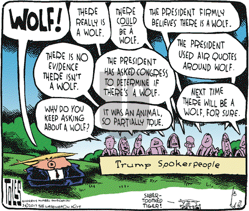Tom Toles on Thursday March 16, 2017 Comic Strip