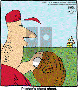 In the Bleachers on Friday August 24, 2018 Comic Strip