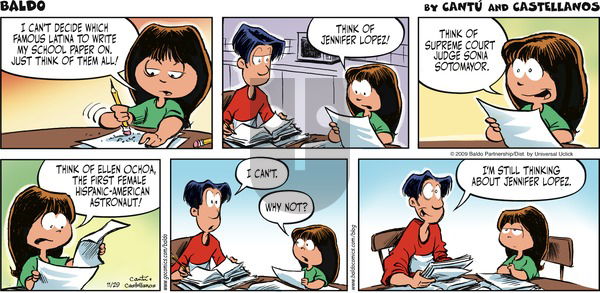 Baldo on Sunday November 29, 2009 Comic Strip