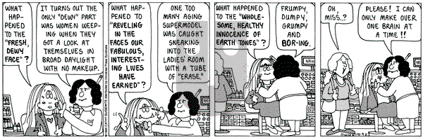 Cathy Classics on Friday September 23, 1994 Comic Strip