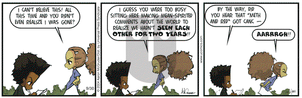 The Boondocks on Thursday September 30, 2004 Comic Strip