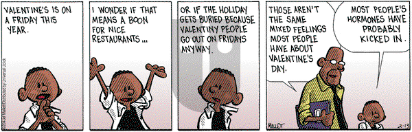 Frazz on Thursday February 13, 2014 Comic Strip