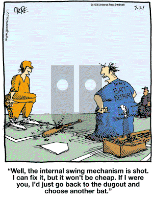 In the Bleachers - Monday July 21, 2008 Comic Strip