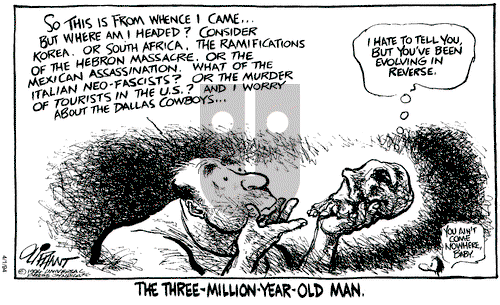 Pat Oliphant on Friday April 1, 1994 Comic Strip