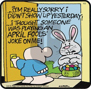 Ziggy on Monday April 2, 2018 Comic Strip