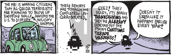 La Cucaracha on Monday November 19, 2007 Comic Strip
