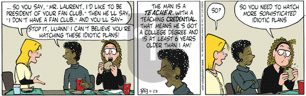 Luann on Saturday November 22, 2003 Comic Strip