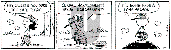 Peanuts on Saturday March 7, 1992 Comic Strip