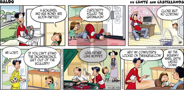 Baldo on Sunday April 3, 2016 Comic Strip