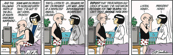 Doonesbury on Tuesday June 14, 2016 Comic Strip