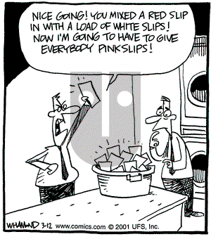 Reality Check on Monday March 12, 2001 Comic Strip