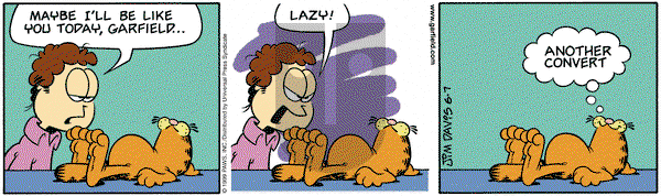 Garfield on Monday June 7, 1999 Comic Strip