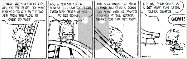 Calvin and Hobbes on Wednesday May 6, 2015 Comic Strip