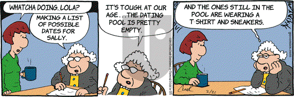 Lola on Saturday February 21, 2015 Comic Strip