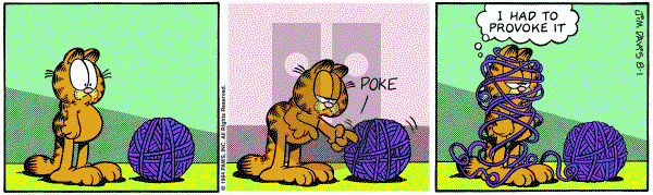 Garfield on Monday August 1, 1994 Comic Strip
