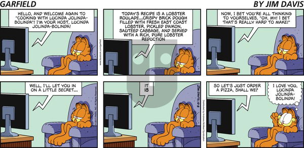 Garfield on Sunday October 8, 2017 Comic Strip