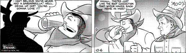 Alley Oop on Saturday October 6, 2007 Comic Strip